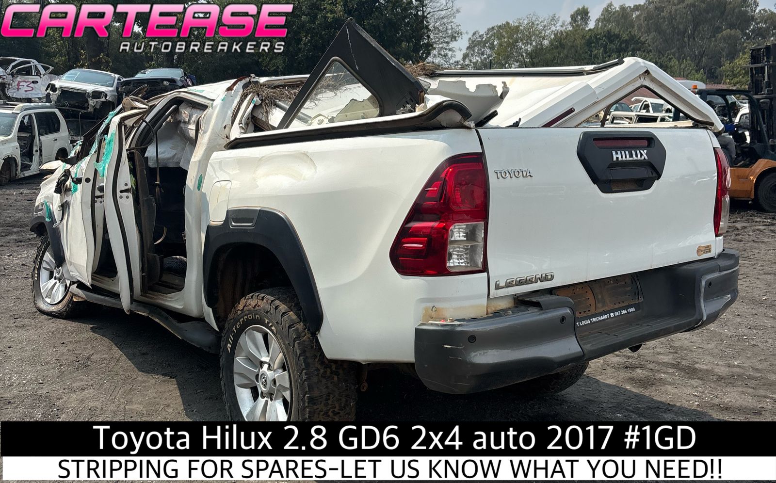 Toyota Hilux 2.8 GD6 2X4 Auto 2017 #1GD Stripping - Private Seller Toyota Hilux 2.8 GD6 2X4 Auto 2017 #1GD Stripping - Private Seller