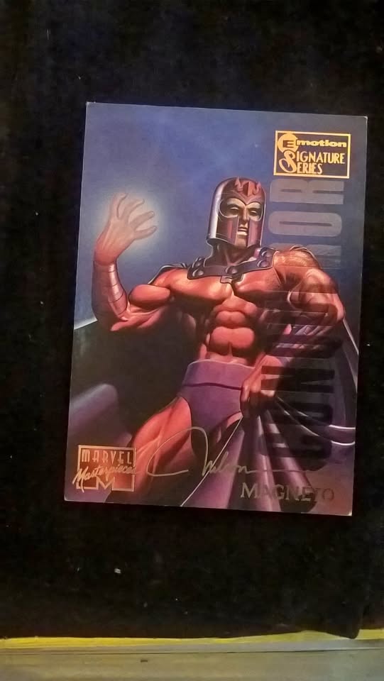 1995 Marvel Masterpieces Magneto – Emotion Signature Series! 1995 Marvel Masterpieces Magneto – Emotion Signature Series!