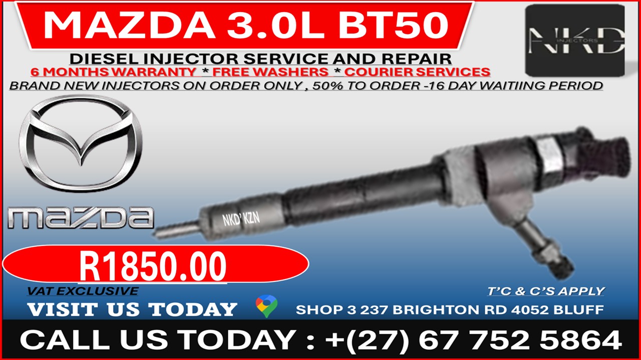 Mazda 3.0L BT50 Diesel Injectors on Recondition - Private Seller Mazda 3.0L BT50 Diesel Injectors on Recondition - Private Seller