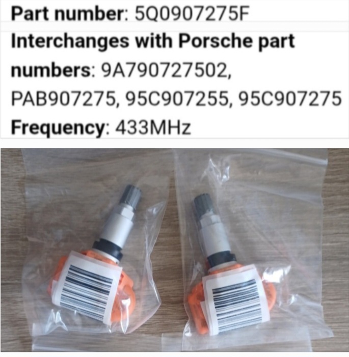 Porsche Cayman TPMS / Tyre pressure monitor sensors and valves - Private Seller Porsche Cayman TPMS / Tyre pressure monitor sensors and valves - Private Seller
