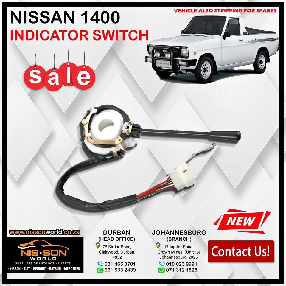 NISSAN 1400 INDICATOR SWITCH - Private Seller NISSAN 1400 INDICATOR SWITCH - Private Seller