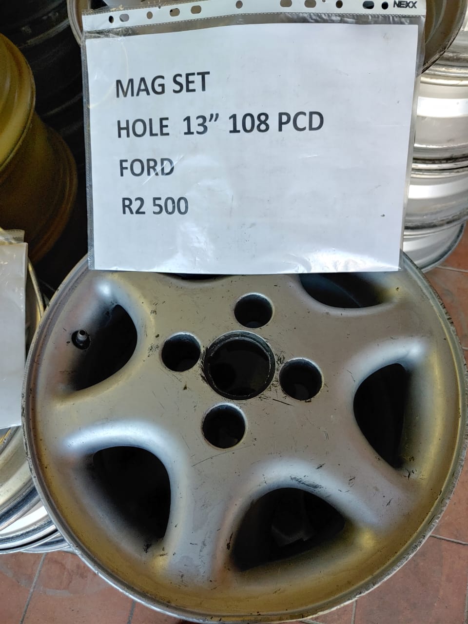 MAG SET FORD 4 HOLE 13" 108 PCD FOR SALE