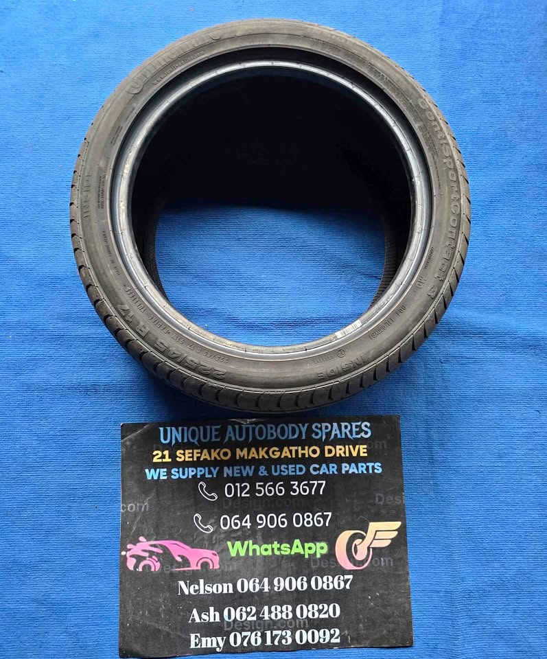 Continental 225 / 45 R17 Tyre Tire - Private Seller Continental 225 / 45 R17 Tyre Tire - Private Seller