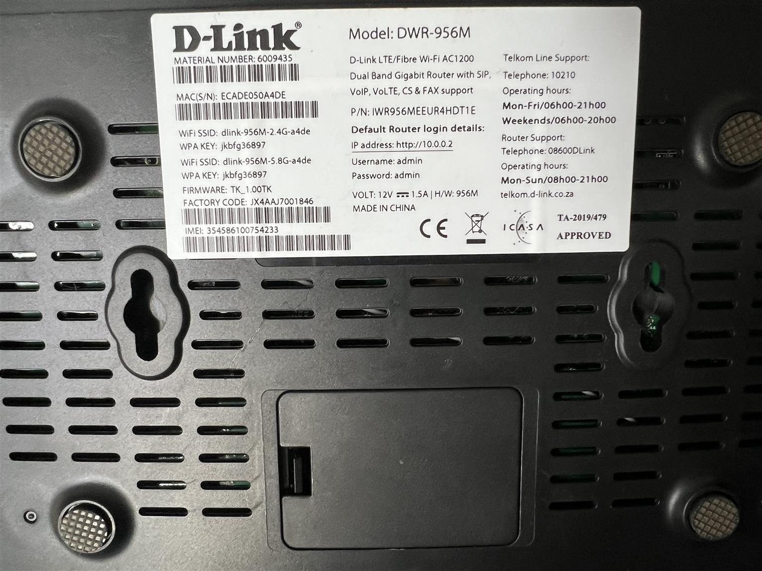 Router D-Link DWR-956M