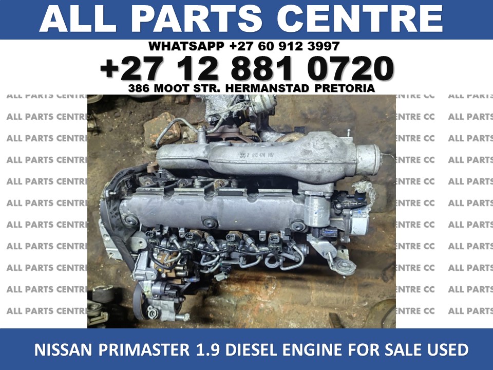 Nissan Primaster 1.9 diesel engine for sale used Nissan Primaster 1.9 diesel engine for sale used