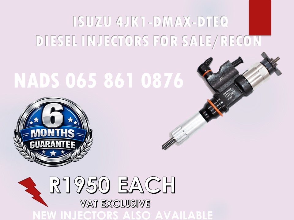 ISUZU 4JK1-DMAX-DTEQ DIESEL INJECTORS AVAILABLE NATIONWIDE - Private Seller ISUZU 4JK1-DMAX-DTEQ DIESEL INJECTORS AVAILABLE NATIONWIDE - Private Seller