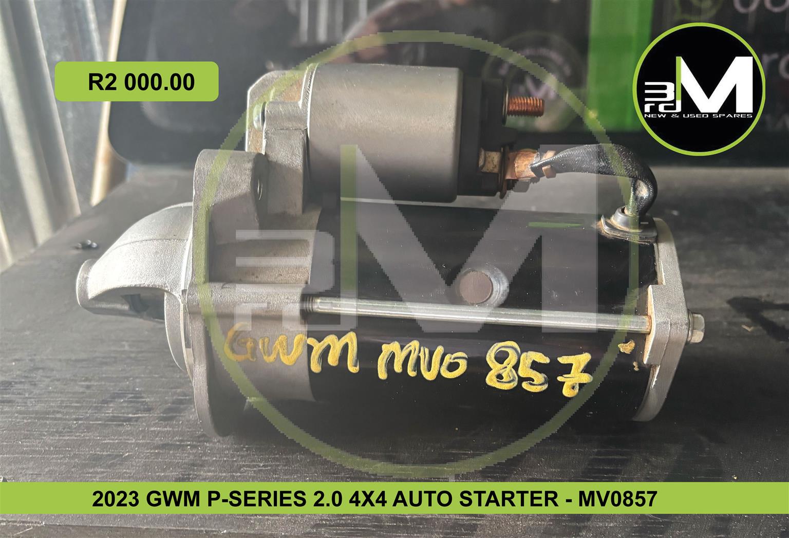 2023 GWM P-SERIES 2.0 AUTO STARTER - MV0857 - Private Seller 2023 GWM P-SERIES 2.0 AUTO STARTER - MV0857 - Private Seller