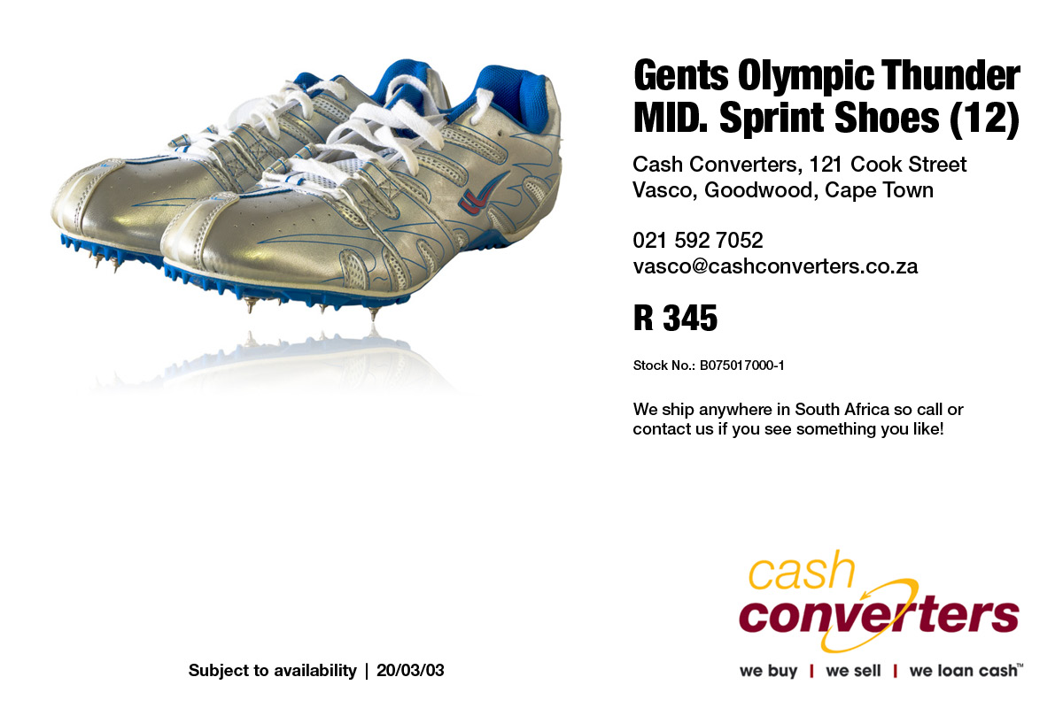 Gents Olympic Thunder MID. Sprint Shoes 