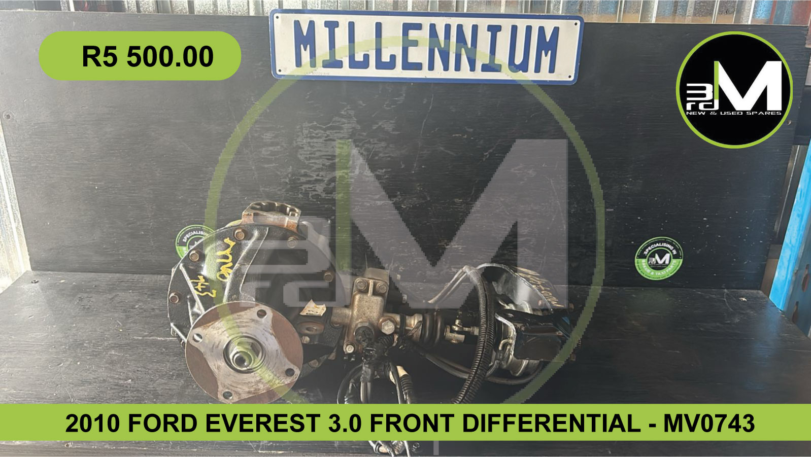 2010 FORD EVEREST 3.0 FRONT DIFFERENTIAL - MV0743 - Private Seller 2010 FORD EVEREST 3.0 FRONT DIFFERENTIAL - MV0743 - Private Seller