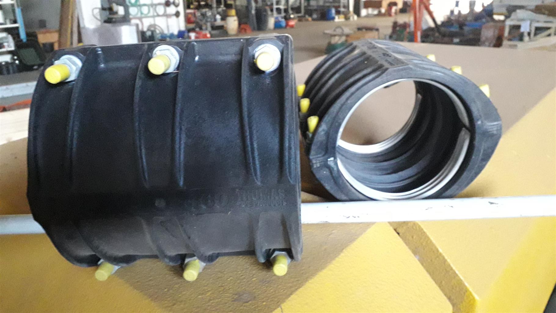Thomas Evogrip 160mm couplings for PVC and HDPE pipe
