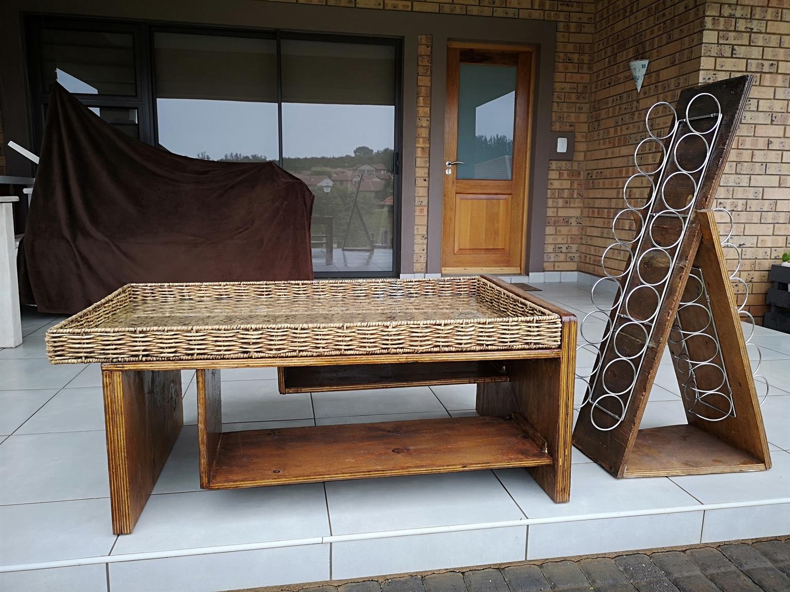 Bespoke Coffee Table And Wine Rack