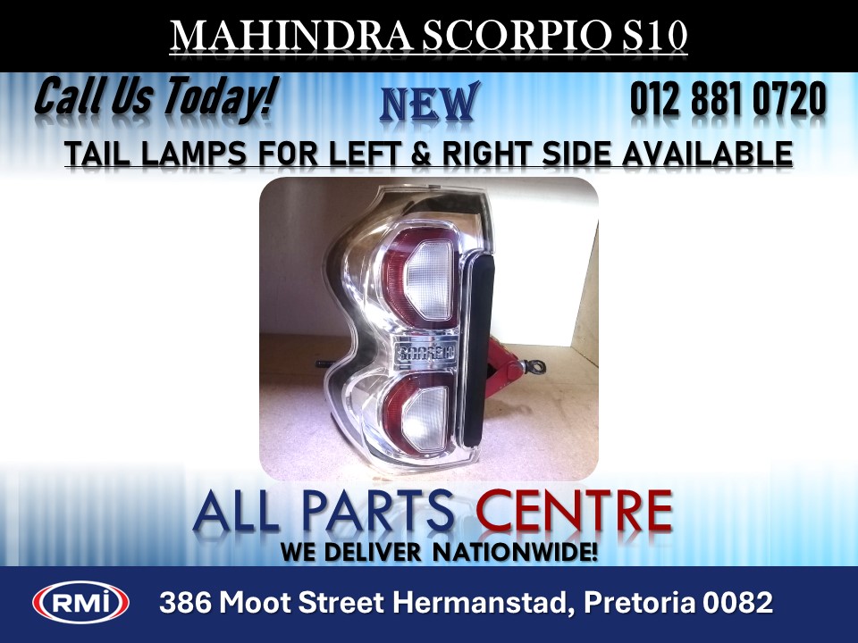 Mahindra Scorpio S10 New Tail Lamps for Sale Mahindra Scorpio S10 New Tail Lamps for Sale