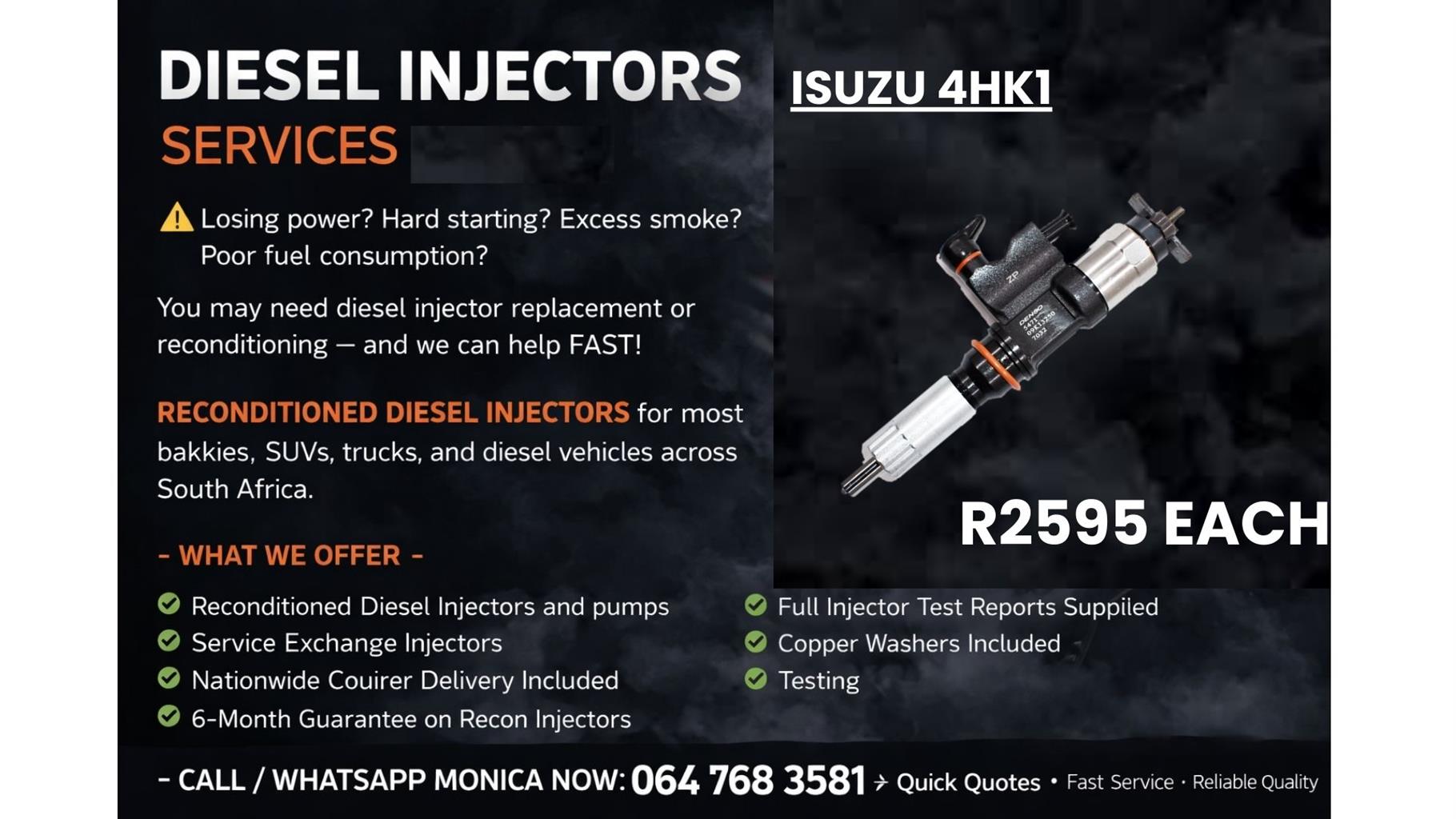 ISUZU 4HK1 Diesel Injector & Pump Specialists – Quick Service - Private Seller ISUZU 4HK1 Diesel Injector & Pump Specialists – Quick Service - Private Seller
