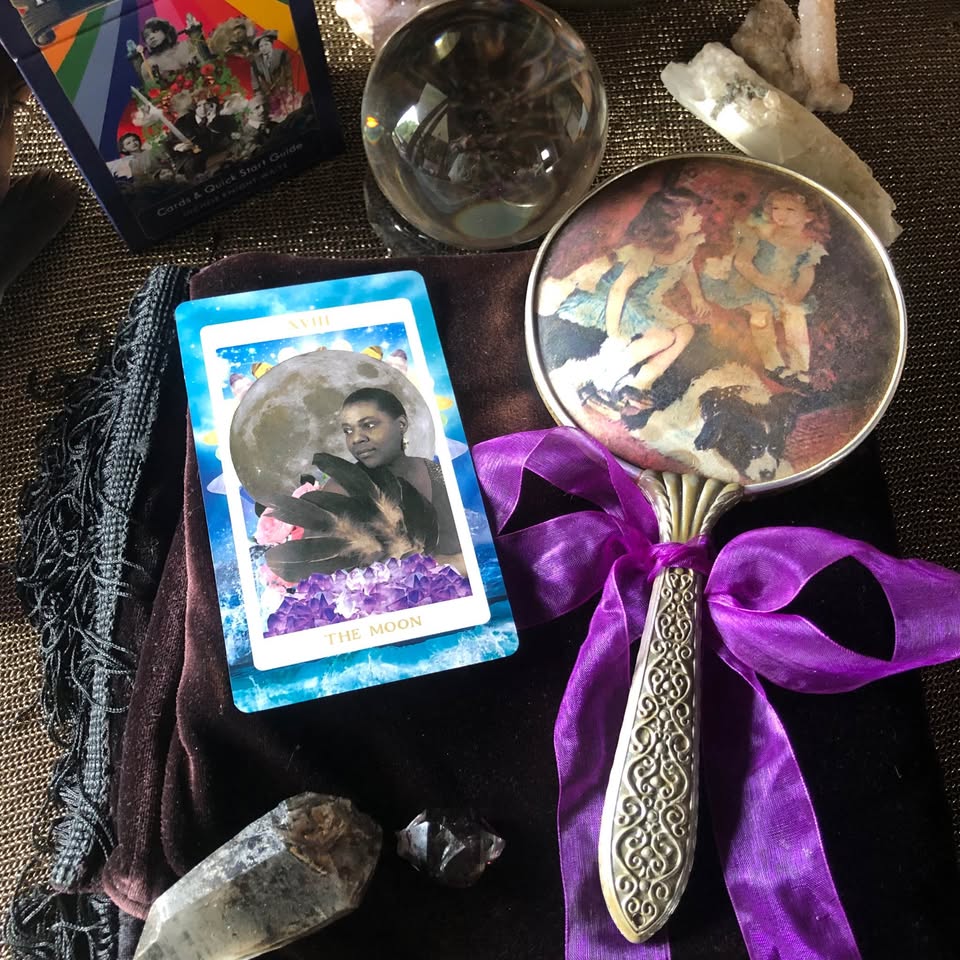 Vintage Charm: Western Germany Handheld Mirror