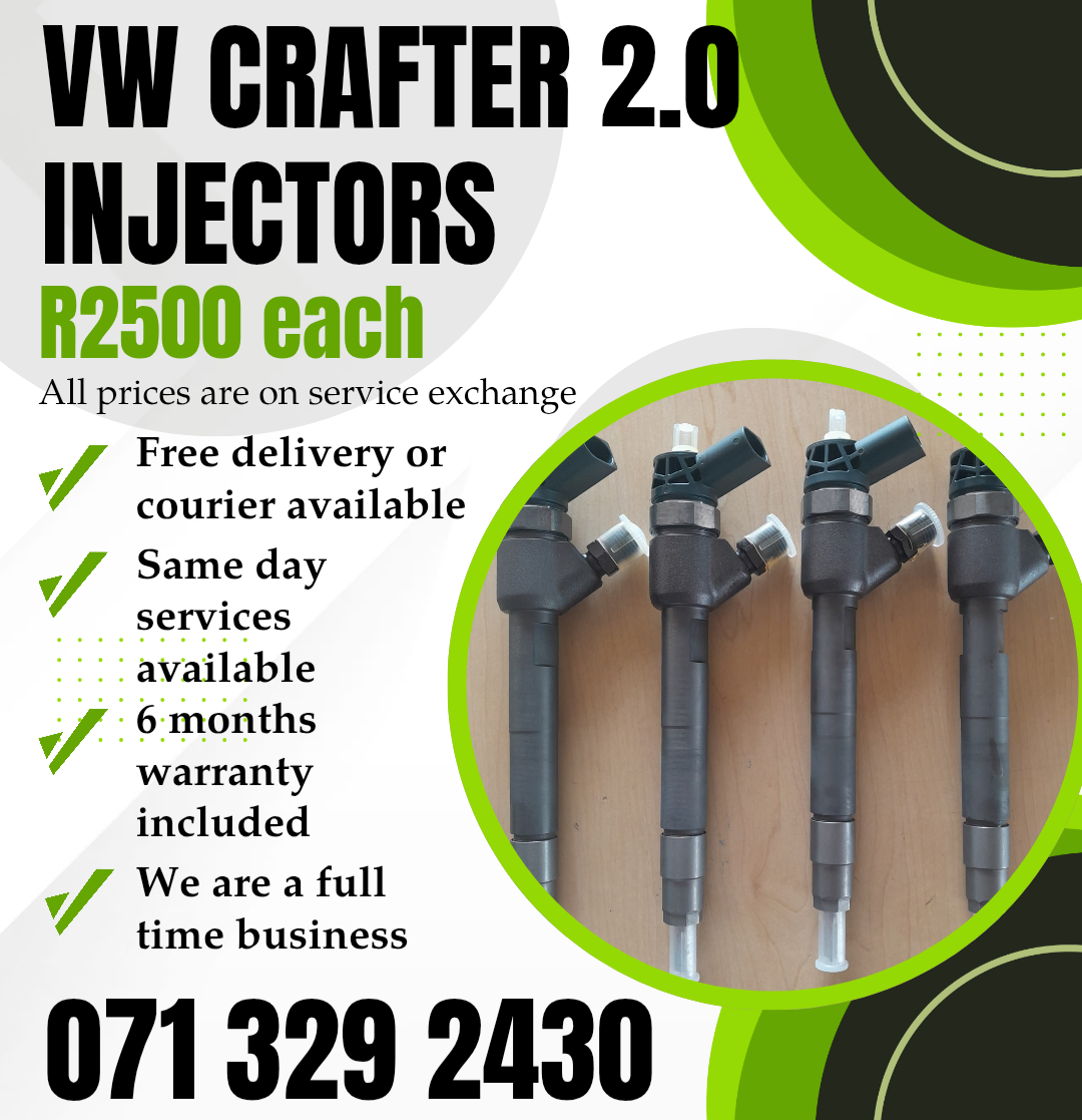 VWCRAFTER 2.0 INJECTORS FOR SALE WITH WARRANTY