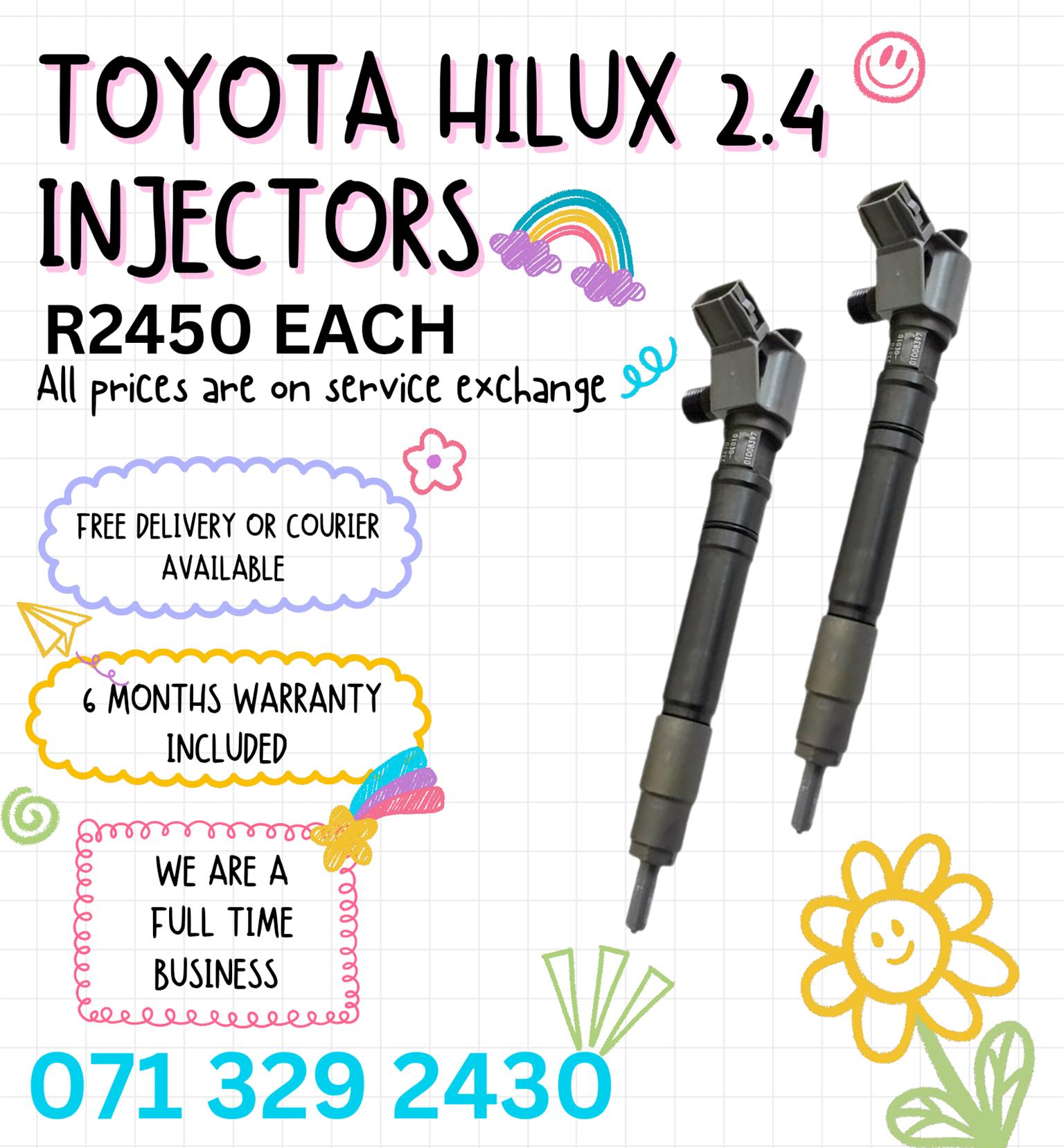 TOYOTA HILUX GD6 2.4 INJECTORS FOR SALE WITH WARRANTY - Private Seller TOYOTA HILUX GD6 2.4 INJECTORS FOR SALE WITH WARRANTY - Private Seller