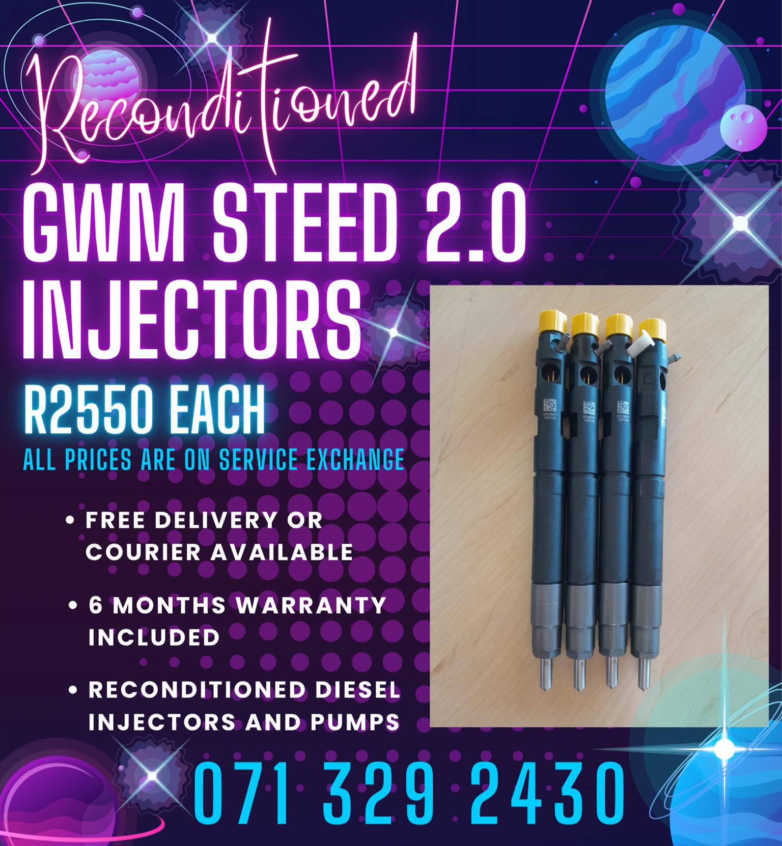 GWM STEED 2.0 INJECTORS FOR SALE WITH WARRANTY - Private Seller GWM STEED 2.0 INJECTORS FOR SALE WITH WARRANTY - Private Seller