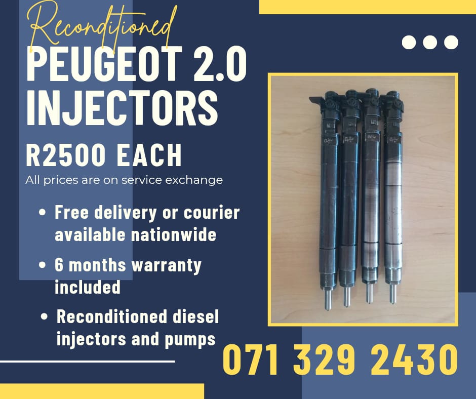 PEUGEOT 2.0 INJECTORS FOR SALE WITH WARRANTY INCLUDED - Private Seller PEUGEOT 2.0 INJECTORS FOR SALE WITH WARRANTY INCLUDED - Private Seller