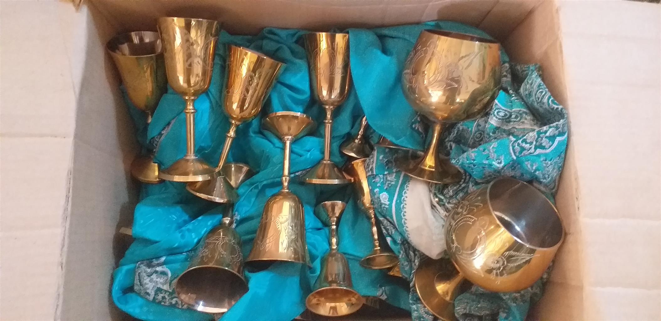 Indian brass cups for sale Indian brass cups for sale