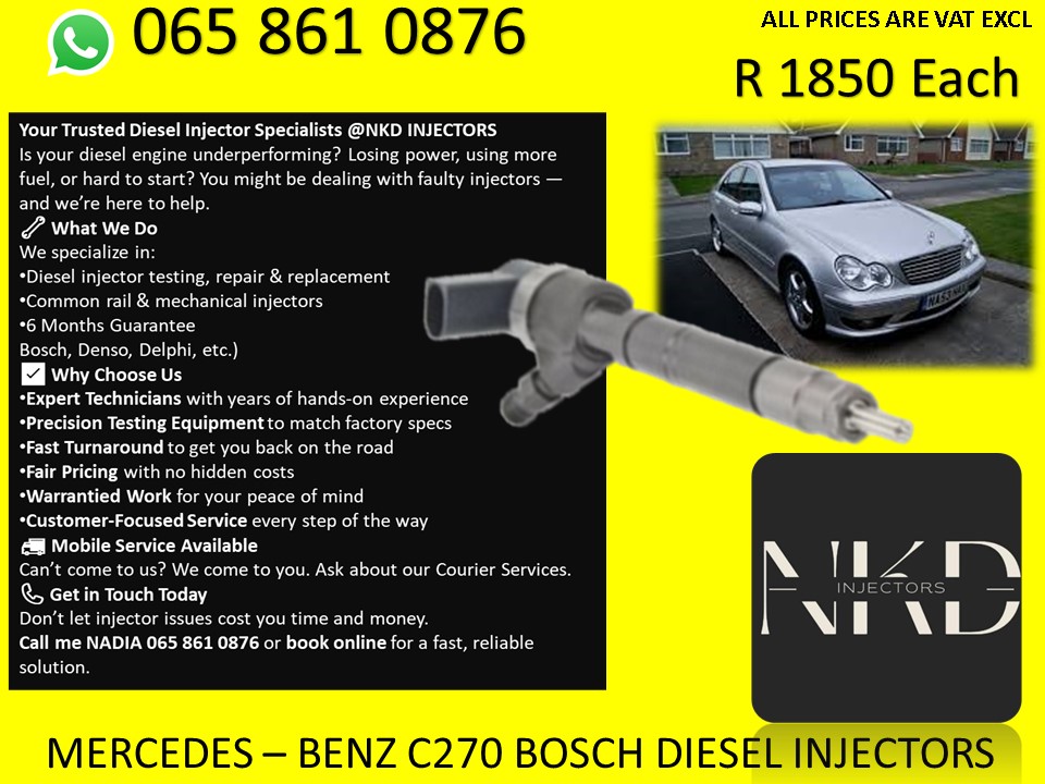 C220 MERCECDES DIESEL INJECTORS FOR SALE OR SAME DAY RECON - Private Seller C220 MERCECDES DIESEL INJECTORS FOR SALE OR SAME DAY RECON - Private Seller