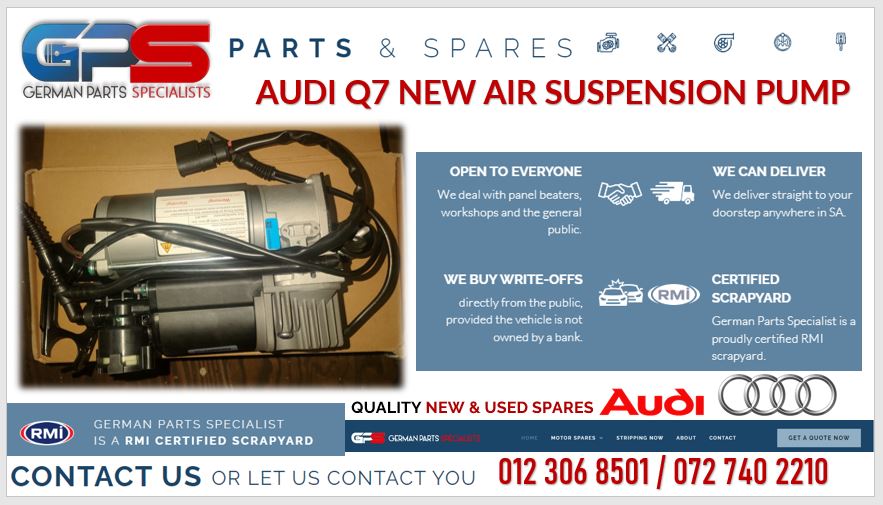 Audi Q7 new air suspension pumps for sale - Private Seller Audi Q7 new air suspension pumps for sale - Private Seller