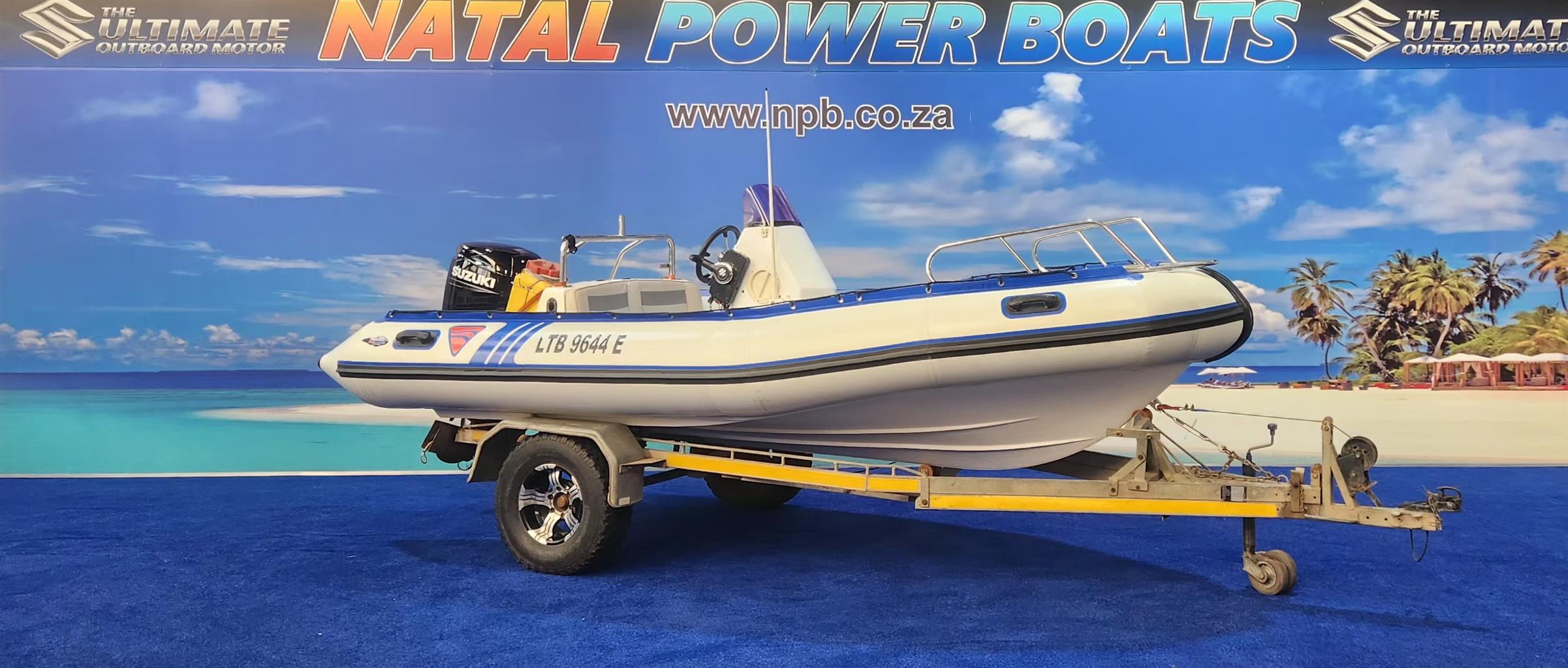 GLADIATOR 540 ON TRAILER 100 HP SUZUKI 4 STROKE