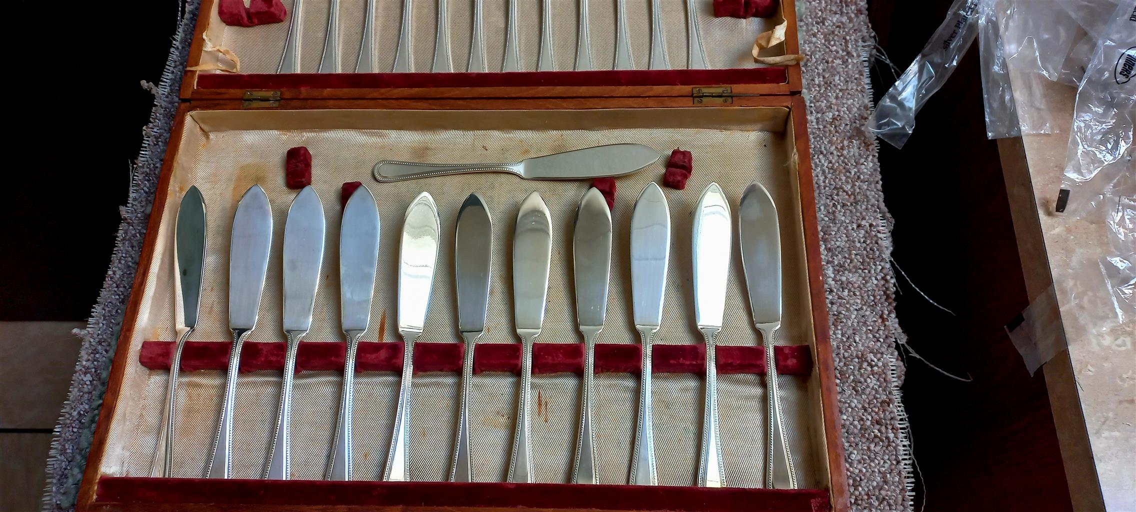 Serving Plates and Cutlery Set