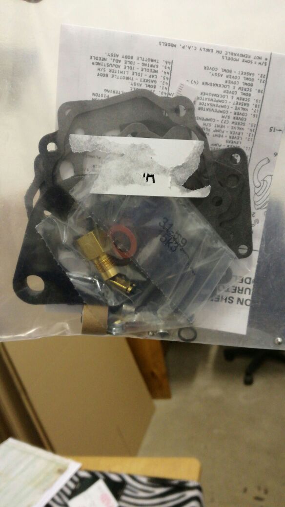 Valiant carburetor kits
