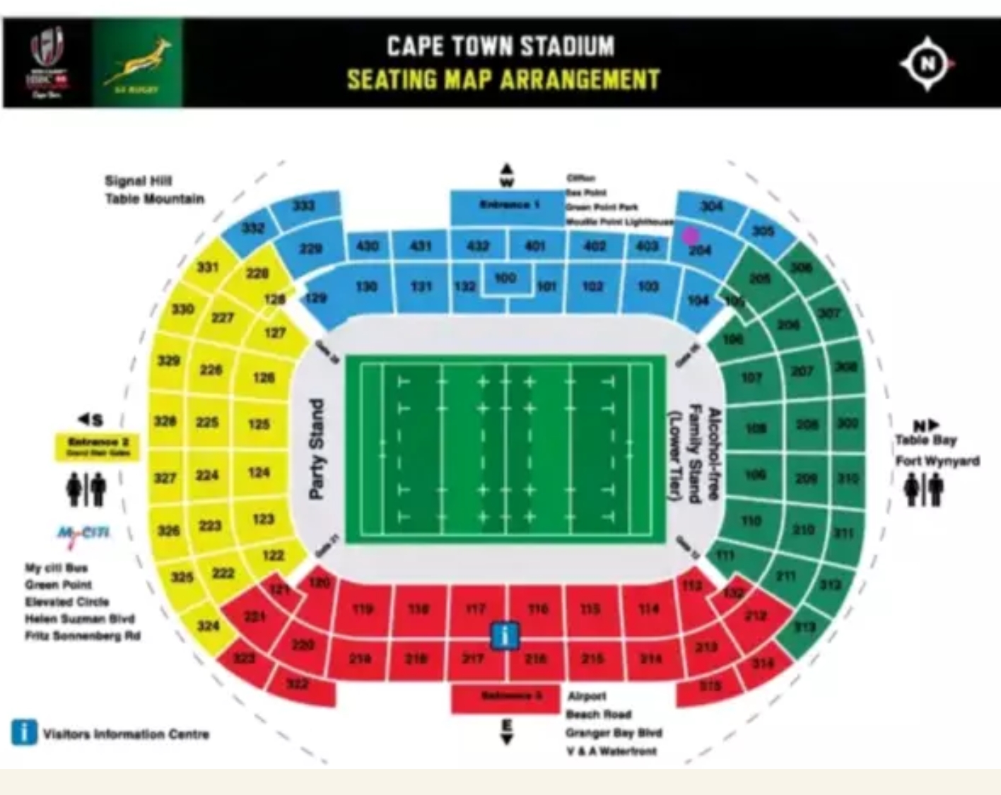 HSBC SEVENS rugby tickets in Cape Town on 15 December 2019