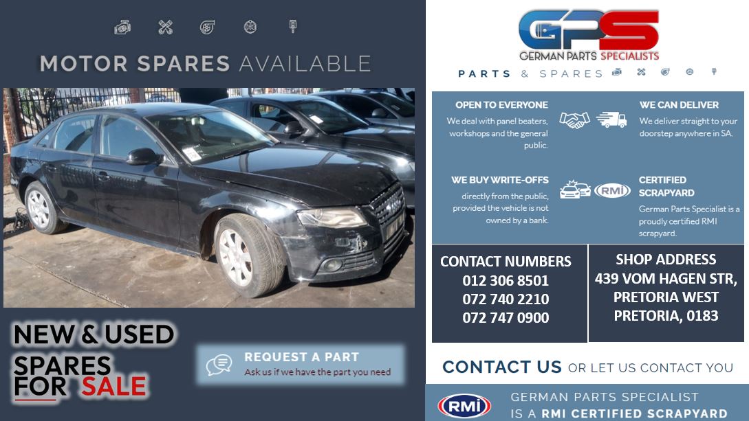 Audi A4 1.8 TFSI CAB 2008 used spares and used parts for sale - Private Seller Audi A4 1.8 TFSI CAB 2008 used spares and used parts for sale - Private Seller
