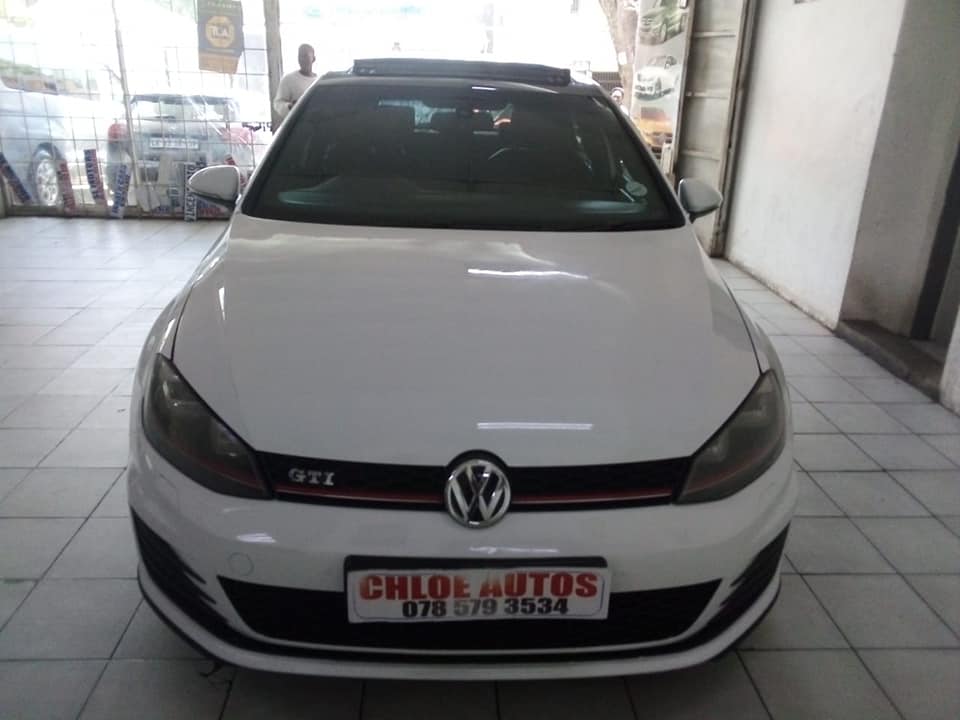 2014 VW POLO GOLF 7 GTI 2.0, WHITE, AUTOMATIC, PETROL  SUNROOF, LEATHER INTERIOR, REVERSE SENSOR