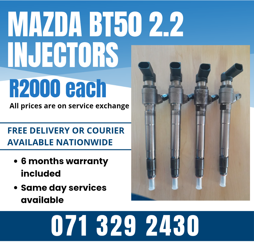 MAZDA BT50 2.2 DIESEL INJECTORS FOR SALE WITH WARRANTY