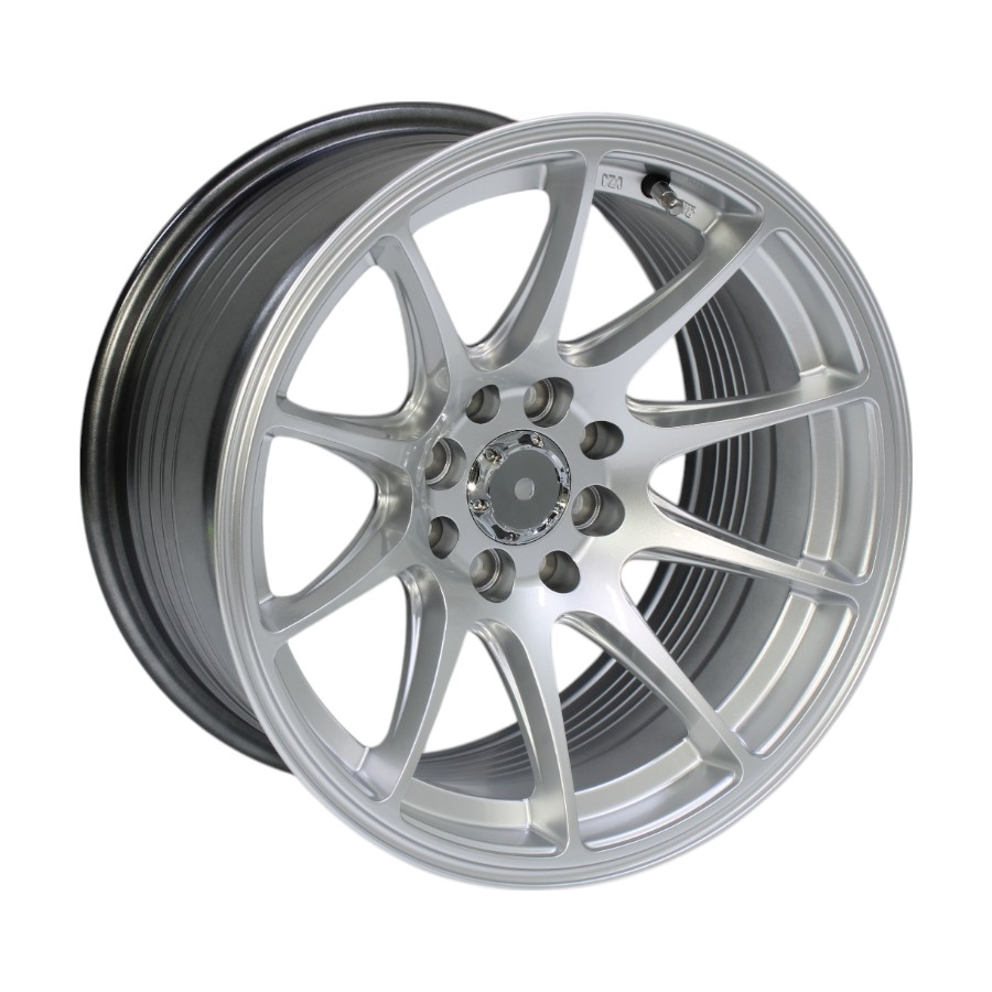 15″ M7548 4/100 & 4/108 Silver Alloy Wheels