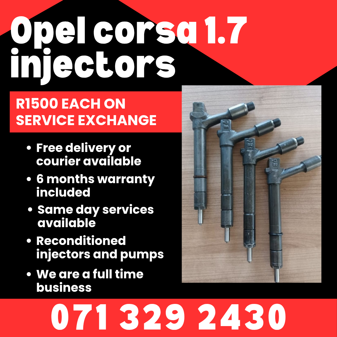 OPEL CORSA 1.7 INJECTORS FOR SALE WITH WARRANTY - Private Seller OPEL CORSA 1.7 INJECTORS FOR SALE WITH WARRANTY - Private Seller