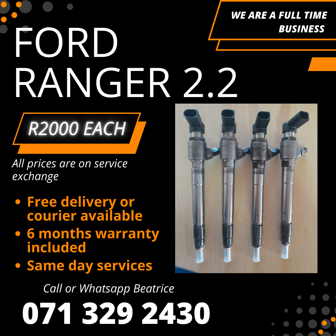 FORD RANGER 2.2 DIESEL INJECTORS FOR SALE WITH WARRANTY - Private Seller FORD RANGER 2.2 DIESEL INJECTORS FOR SALE WITH WARRANTY - Private Seller