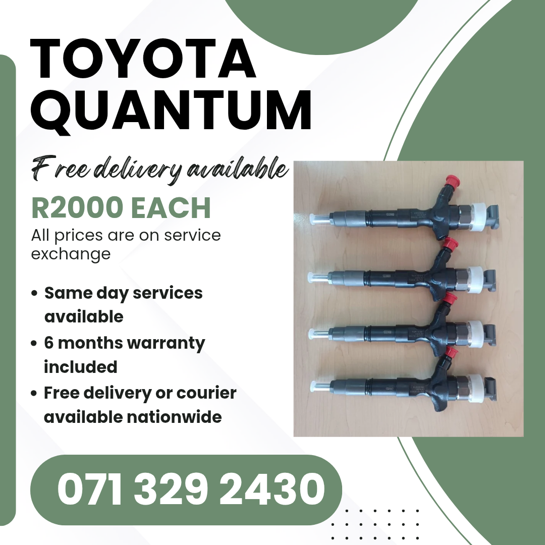 TOYOTA QUANTUM DIESEL INJECTORS FOR SALE WITH WARRANTY - Private Seller TOYOTA QUANTUM DIESEL INJECTORS FOR SALE WITH WARRANTY - Private Seller