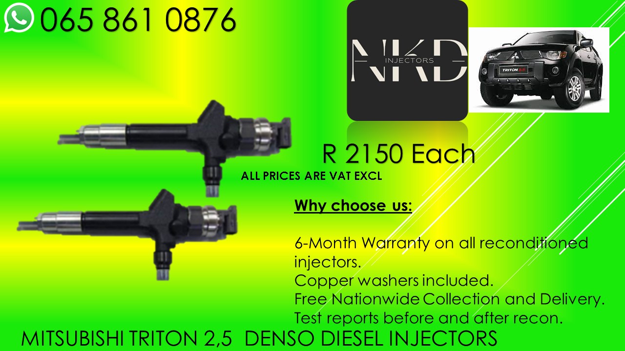 MITSUBISHI TRITON 2.5 DIESEL INJECTORS FOR SALE ON SERVICE EXCHANGE - Private Seller MITSUBISHI TRITON 2.5 DIESEL INJECTORS FOR SALE ON SERVICE EXCHANGE - Private Seller