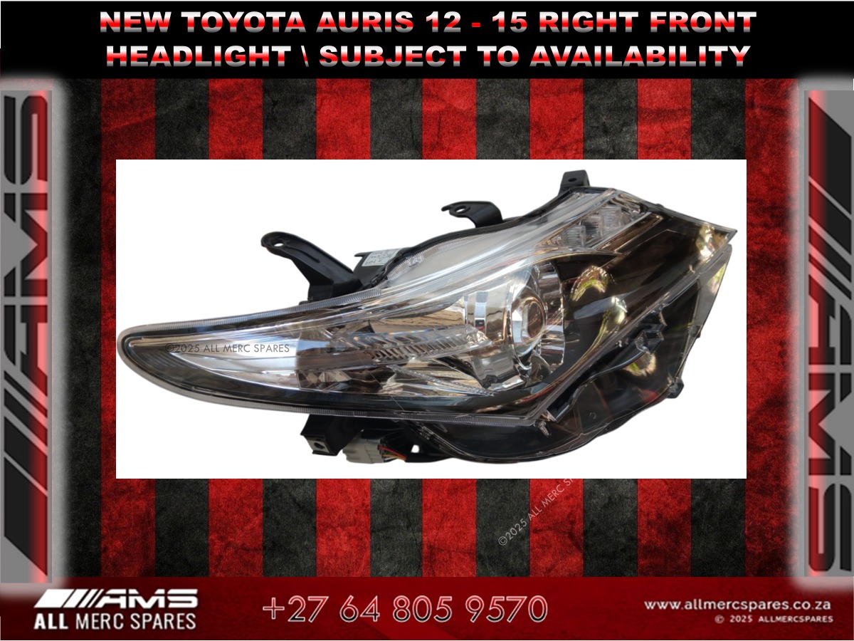 NEW TOYOTA AURIS 2012–2015 RIGHT FRONT HEADLIGHT AVAILABLE - Private Seller NEW TOYOTA AURIS 2012–2015 RIGHT FRONT HEADLIGHT AVAILABLE - Private Seller