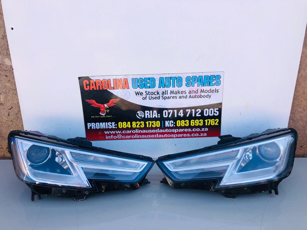 Audi A4 B9 left and right side projected headlights (2016-2018) - Private Seller
