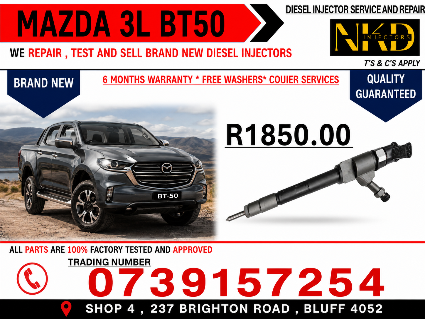 INJECTORS-MAZDA -BT50 - Private Seller INJECTORS-MAZDA -BT50 - Private Seller
