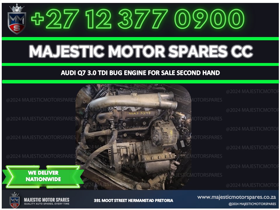 Audi Q7 3.0 TDI BUG Engine | Tested Second-Hand Motor - Private Seller Audi Q7 3.0 TDI BUG Engine | Tested Second-Hand Motor - Private Seller