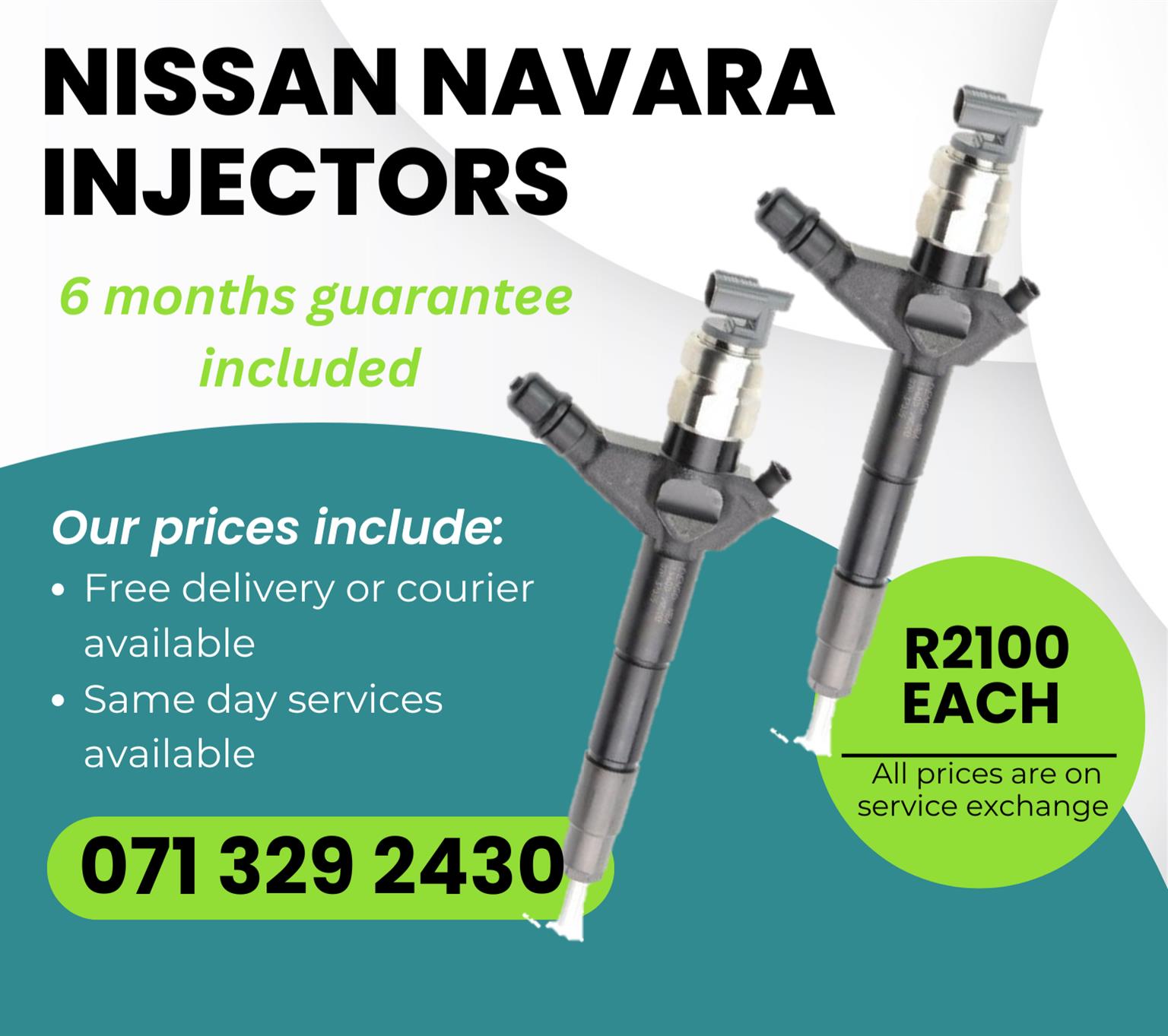 NISSAN NAVARA INJECTORS FOR SALE WITH WARRANTY - Private Seller NISSAN NAVARA INJECTORS FOR SALE WITH WARRANTY - Private Seller