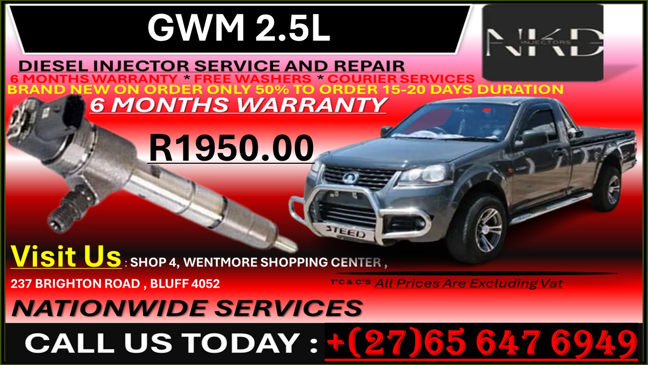 GWM 2.5 DIESEL INJECTORS - Private Seller GWM 2.5 DIESEL INJECTORS - Private Seller