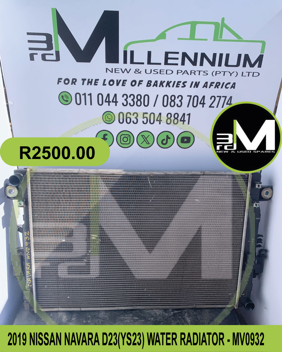 WATER RADIATOR- 2019 NISSAN NAVARA D23(YS23) - Private Seller WATER RADIATOR- 2019 NISSAN NAVARA D23(YS23) - Private Seller