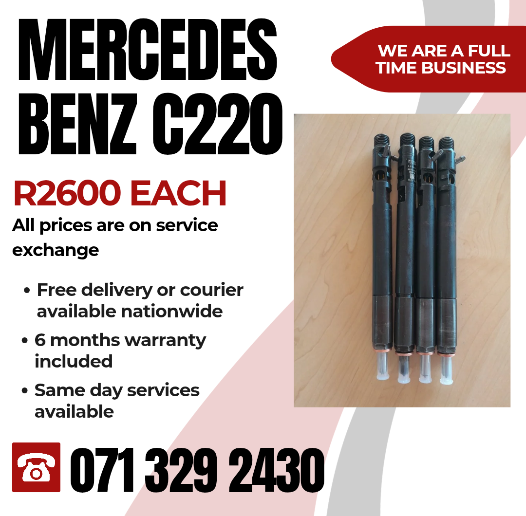 MERCEDES BENZ C220 DIESEL INJECTORS FOR SALE WITH WARRANTY MERCEDES BENZ C220 DIESEL INJECTORS FOR SALE WITH WARRANTY