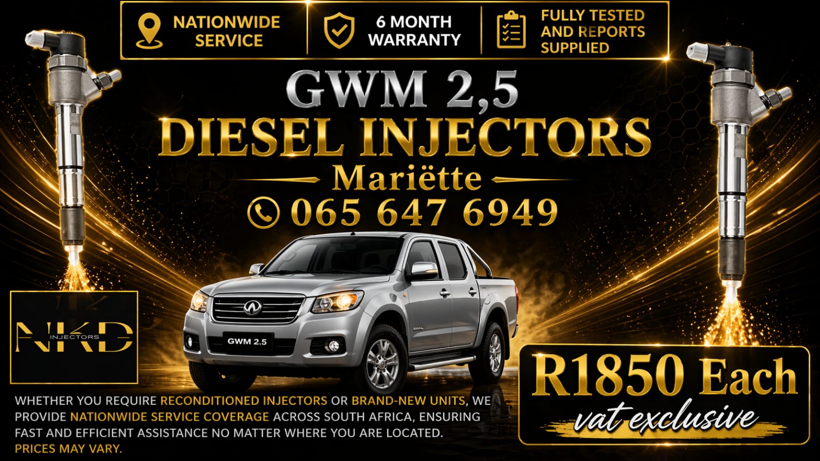 ACROSS SOUTH AFRICA GWM 2.5 - Private Seller ACROSS SOUTH AFRICA GWM 2.5 - Private Seller