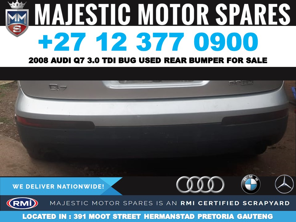 Audi Q7 3.0 tdi 2008 BUG used rear bumper skin - Private Seller