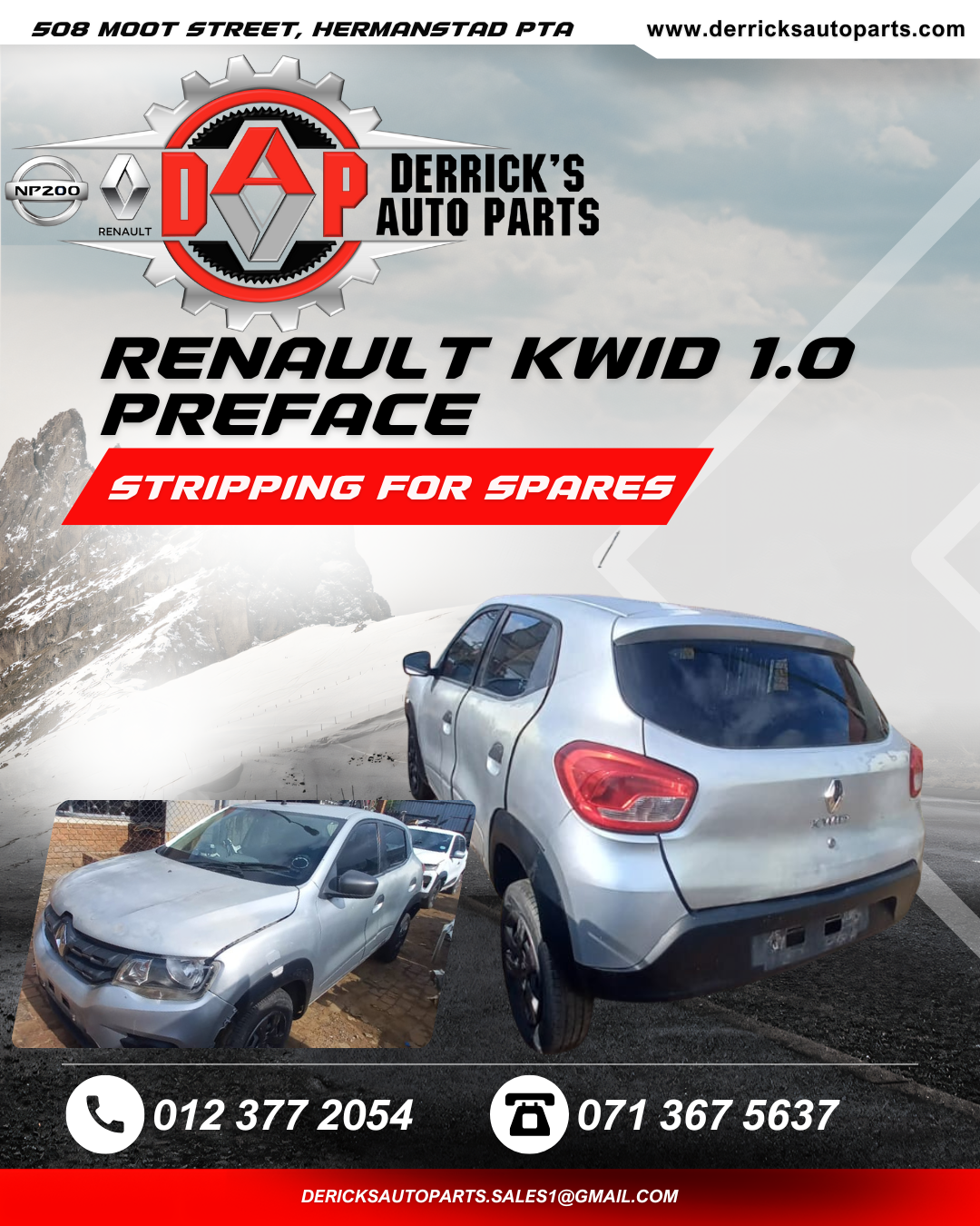 RENAULT KWID 1.0 PREFACE ( STRIPPING FOR SPARES) - Private Seller RENAULT KWID 1.0 PREFACE ( STRIPPING FOR SPARES) - Private Seller