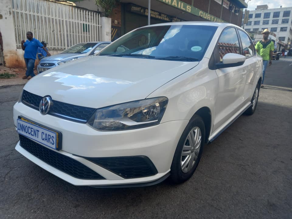 2021 VW POLO 6 SEDAN 1.4 PETROL, MANUAL TRANSMISSION, WHITE COLOUR, MILEAGE 29000KM