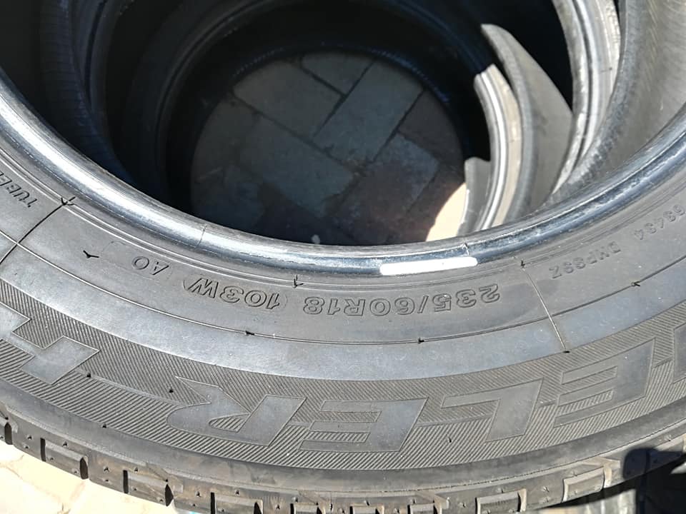 4 x Bridgestone 235/60/18 - Private Seller